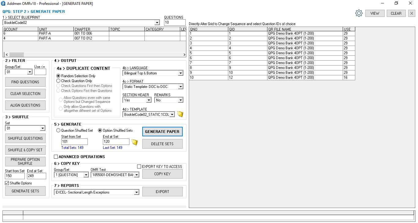 Question and Answer Bank Software